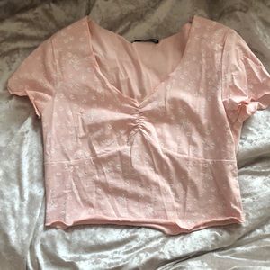 Pink flower shirt from Shein
